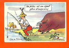 Humor cpsm peche d'occasion  Expédié en Belgium