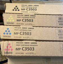 Ricoh 841813 841814 841815 841816 cartucho de toner conjunto completo MP C3503 genuíno novo, usado comprar usado  Enviando para Brazil