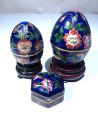 Blue trinket boxes for sale  REDRUTH
