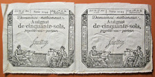 Planche assignats sols d'occasion  Martel