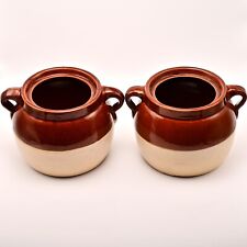 PAR de tigela de cerâmica antiga original vintage americana grés cerâmica jarra comprar usado  Enviando para Brazil