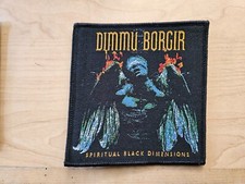DIMMU BORGIR, DIMENSÕES PRETAS ESPIRITUAIS, COSTURAR EM TECIDO PATCH BORDA PRETA comprar usado  Enviando para Brazil