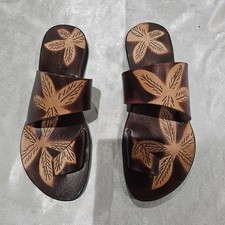 SANDÁLIAS HUARACHE MEXICANAS AUTÊNTICAS FEMININAS. SANDÁLIAS DE COURO SLIP ON comprar usado  Enviando para Brazil