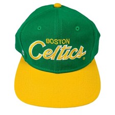 Boné ajustável vintage NBA Boston Celtics Sports Specialties 7 3/8 script lã comprar usado  Enviando para Brazil