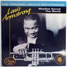 LOUIS ARMSTRONG AND HIS ORCHESTRA RHYTHM SAVED THE WORLD BRAZIL ONLY 1991 LP comprar usado  Brasil 