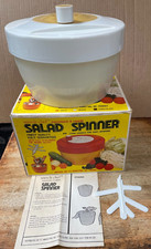 Usado, Secador giratório vintage Miracle Chef salada com caixa original branco comprar usado  Enviando para Brazil