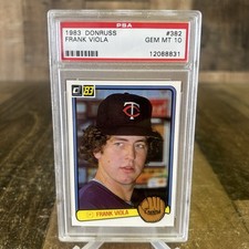 Usado, 1983 Donruss Frank Viola #382 Rookie RC Twins PSA 10 comprar usado  Enviando para Brazil