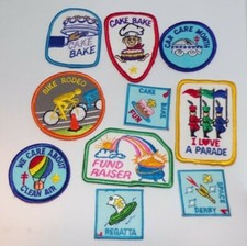 Lot of 10 Girl Scout Patches (Regatta/Cake Bake/Bike Rodeo/Parade, Etc.) comprar usado  Enviando para Brazil