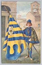 Cartão postal Tartuca Contrada Paggio, Palio di Siena, G. Masignani, fantasia bandeira, usado comprar usado  Enviando para Brazil