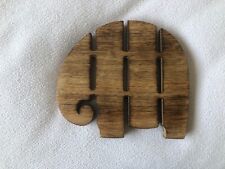 Wooden elephant trivet for sale  LEEDS