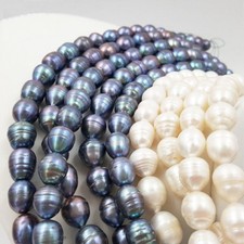 Atacado 10-12mm enormes contas soltas de pérola barroca preta branca taitiana 14""  comprar usado  Enviando para Brazil