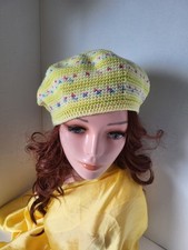 Handmade crochet beret for sale  BIRMINGHAM