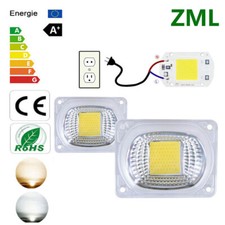 20W 30W 50W LED Smart Chip COB + kit refletor de lente holofote driver alto NOVO comprar usado  Enviando para Brazil