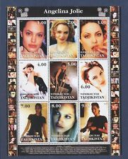 TADJIQUISTÃO TAJIQUISTÃO - SEM MARCA DE CHARNEIRA S/S - Angelina Jolie - atriz de cinema - 2001 --b, usado comprar usado  Enviando para Brazil