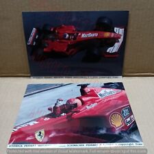 2 Foto Scuderia Ferrari Marlboro F12000 MIchael Schumacher Rubens Barrichello comprar usado  Enviando para Brazil