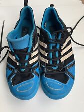 TÊNIS DE QUADRA DE FUTEBOL INDOOR ADIDAS AZUL Futsal ESPORTES ATLÉTICOS Meninas Meninos tamanho 4 comprar usado  Enviando para Brazil