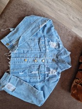 Zerrissene jeansjacke gr gebraucht kaufen  Dinslaken