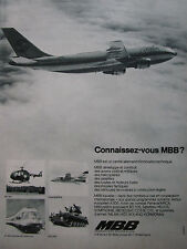 1/1975 PUB MBB AIRBUS A300B BO 105 TORNADO ET 403 INTERCITY ROLAND FRENCH AD comprar usado  Enviando para Brazil