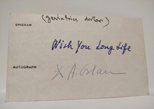 Autograph ana aslan d'occasion  Expédié en Belgium