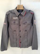Jaqueta jeans masculina Colcci marrom média bordada com zíper bolsos comprar usado  Enviando para Brazil