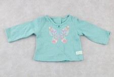 Blusa de pijama American Girl para boneca 18"" jardim de borboletas gráfico turquesa PJ, usado comprar usado  Enviando para Brazil