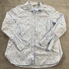 Camisa Feminina Old Navy Manga Longa Botões Flamingo Verão Azul Tamanho Médio comprar usado  Enviando para Brazil