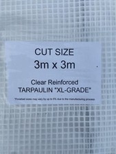 Clear waterproof tarpaulin for sale  BRIGG