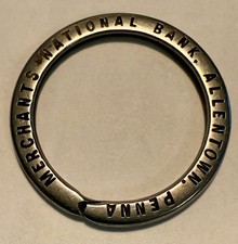 RARO vintage. Chaveiro dividido 1913 Merchants National Bank Allentown, PA Áustria, usado comprar usado  Enviando para Brazil
