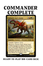 Deck personalizado Gishath, Sun's Avatar DINOSAUR TRIBAL Magic MTG Commander comprar usado  Enviando para Brazil