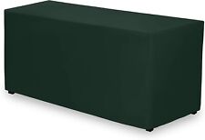 Capa de mesa retangular lavável verde escura serve para festa buffet exposição de casamento comprar usado  Enviando para Brazil