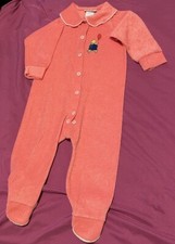 Pijama vintage Paddington com pé de urso uma peça rosa 18 meses comprar usado  Enviando para Brazil