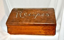 Recipes hinged wooden for sale  Chicago