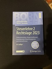 Steuerlehre rechtslage 2023 gebraucht kaufen  Buxtehude