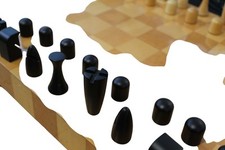 Wooden chess board for sale  WELLINGBOROUGH