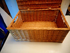 Wicker woven hamper for sale  DISS