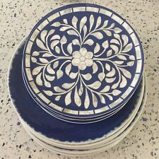 Blue floral melamine for sale  Pittsboro