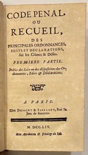 Code pénal recueil d'occasion  France