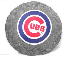 Usado, Pedra de beisebol Chicago Cubs 13,5” resina para passarela de pátio de jardim comprar usado  Enviando para Brazil