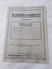 Kraftfahrzeugbrief riginal gol gebraucht kaufen  Aue