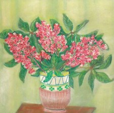 Usado, Pintura a óleo vintage natureza morta de vaso com flores comprar usado  Enviando para Brazil
