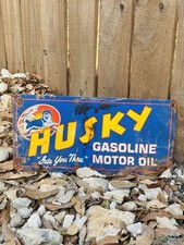 Husky porcelain advertising for sale  Polk City