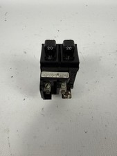 Usado, Pushmatic P2020 20 Amp, Dois Disjuntores Duplex Gêmeos de 1 Pólo, Tandem, Testado comprar usado  Enviando para Brazil