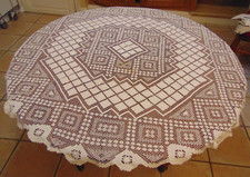 Nappe ronde blanche d'occasion  Soissons