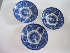 Flow blue saucers for sale  Elizabeth