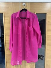 Boohoo pink chiffon for sale  BURNTWOOD