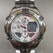 Relógio masculino vintage 1998 Citizen Promaster Navisurf C320-Q00770 temporizador mundial comprar usado  Enviando para Brazil