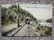 BUTLER PA-HARMONY TROLLEY LINE-SCENE-PENNSYLVANIA RAILWAY comprar usado  Enviando para Brazil