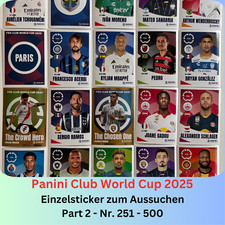 Panini FIFA Club World Cup 2025 - WM 25 - Sticker aussuchen TEIL 2: #251-#500 comprar usado  Enviando para Brazil