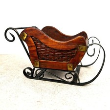 Vtg wood wicker for sale  Midlothian