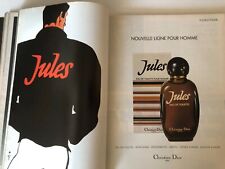 (¯`*•.¸ Publicité 2 pages Parfum JULES de CHRISTIAN DIOR - Mai 1980¸.•*´¯) d'occasion  Lyon VII